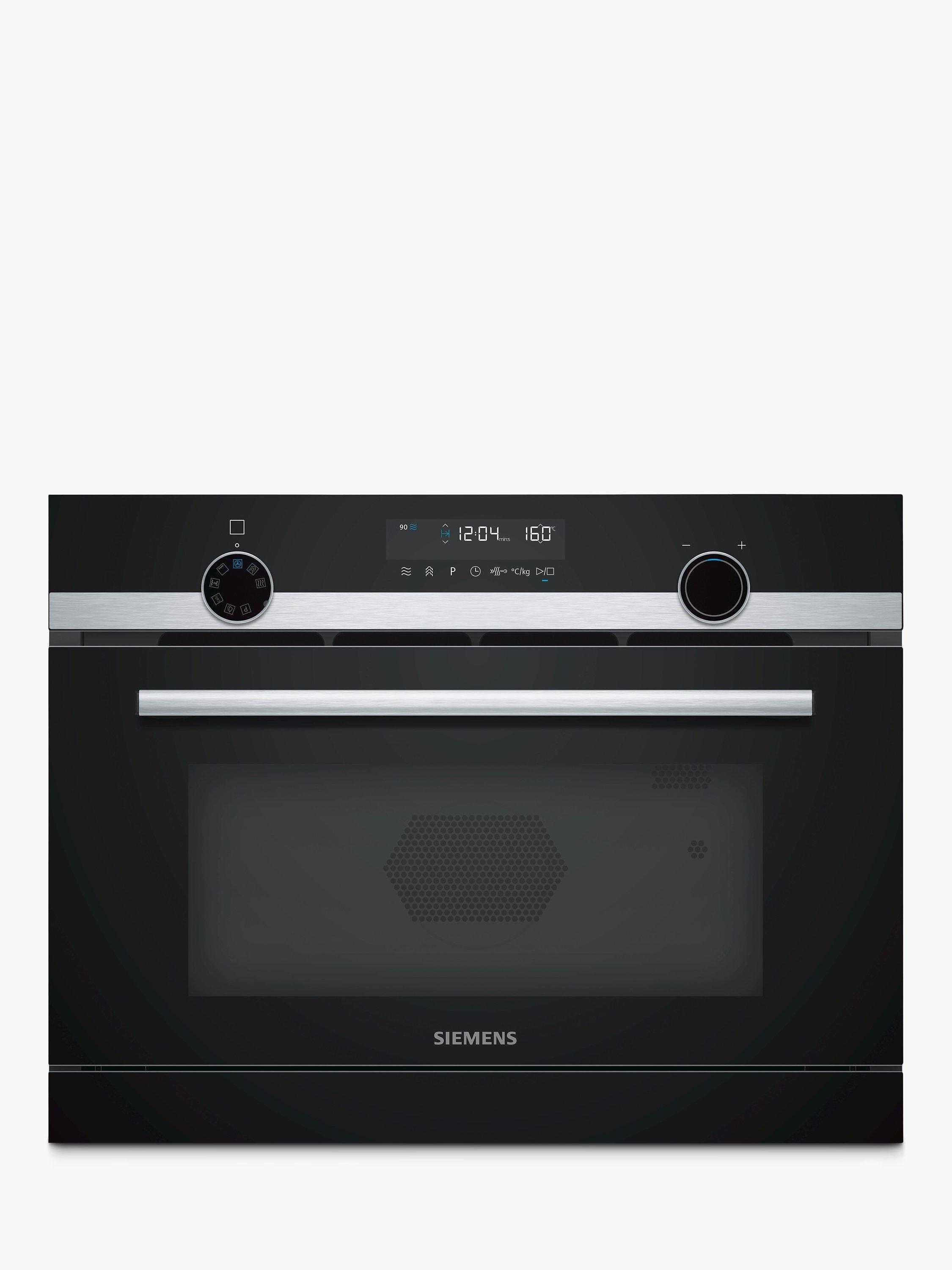 Siemens iQ500 CP565AGS0B Built-In Combination Microwave with Steam, Stainless Steel/Black