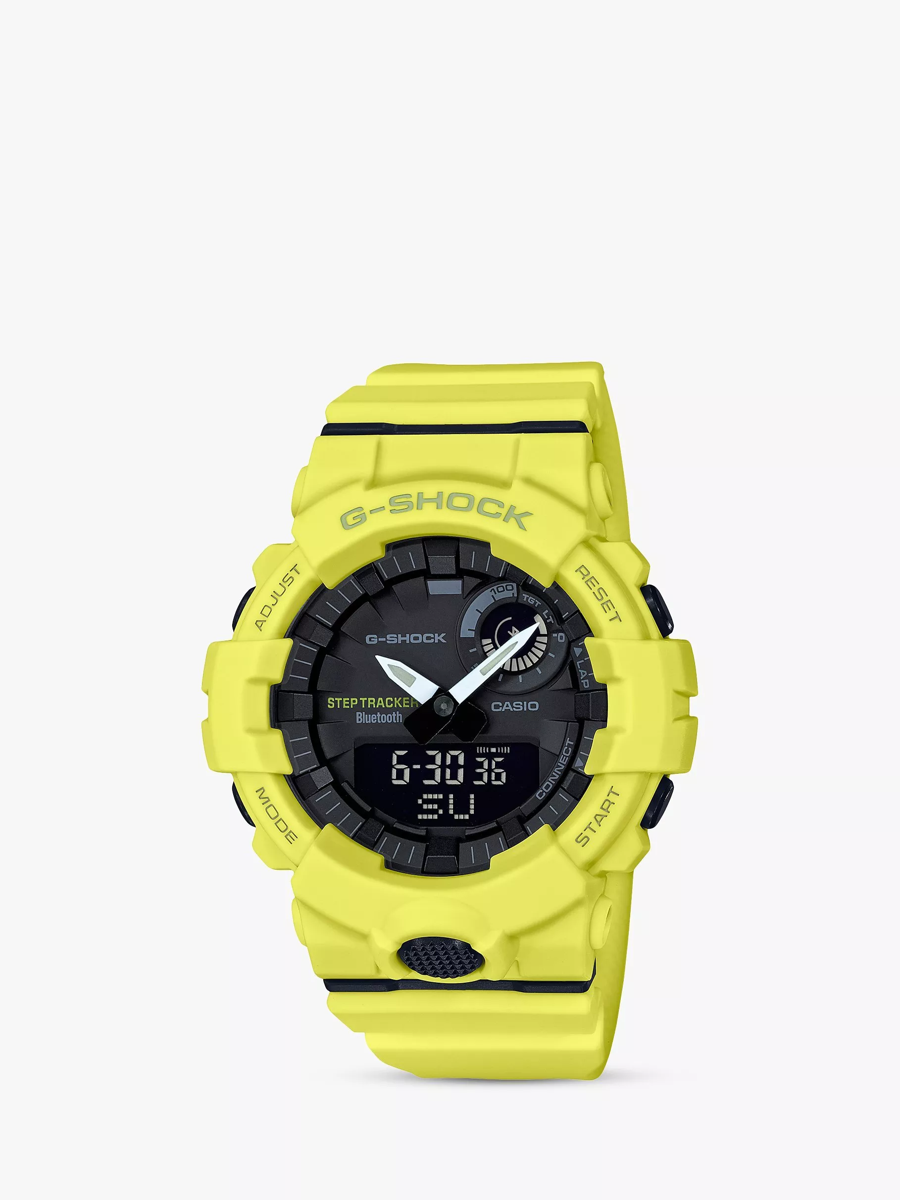 Casio Men s G Shock Step Tracker Bluetooth Resin Strap Watch Yellow Black GBA 800 9AER