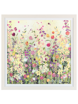 John Lewis Jane Morgan 'Summer Blooms' Embellished Framed Print, 92 x 92cm, Multi