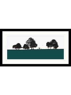 John Lewis Jacky Al-Samarraie 'Roundhay Park' Framed Print & Mount, 44.5 x 84.5cm, Multi