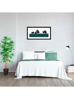 John Lewis Jacky Al-Samarraie 'Roundhay Park' Framed Print & Mount, 44.5 x 84.5cm - view 2, Multi