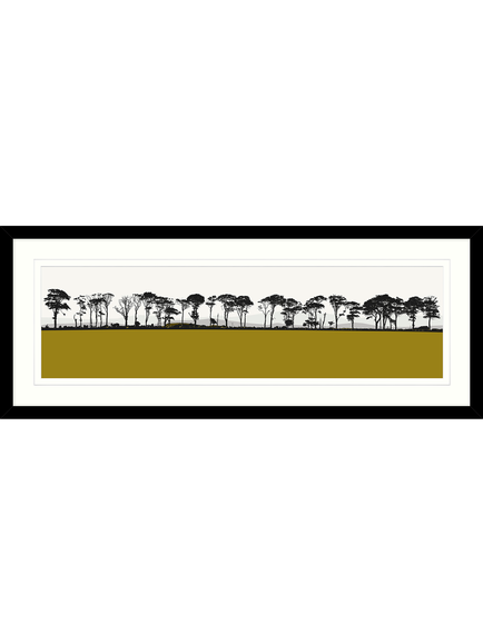 John Lewis Jacky Al-Samarraie 'Northumberland' Framed Print & Mount, 40.5 x 104.5cm, Multi