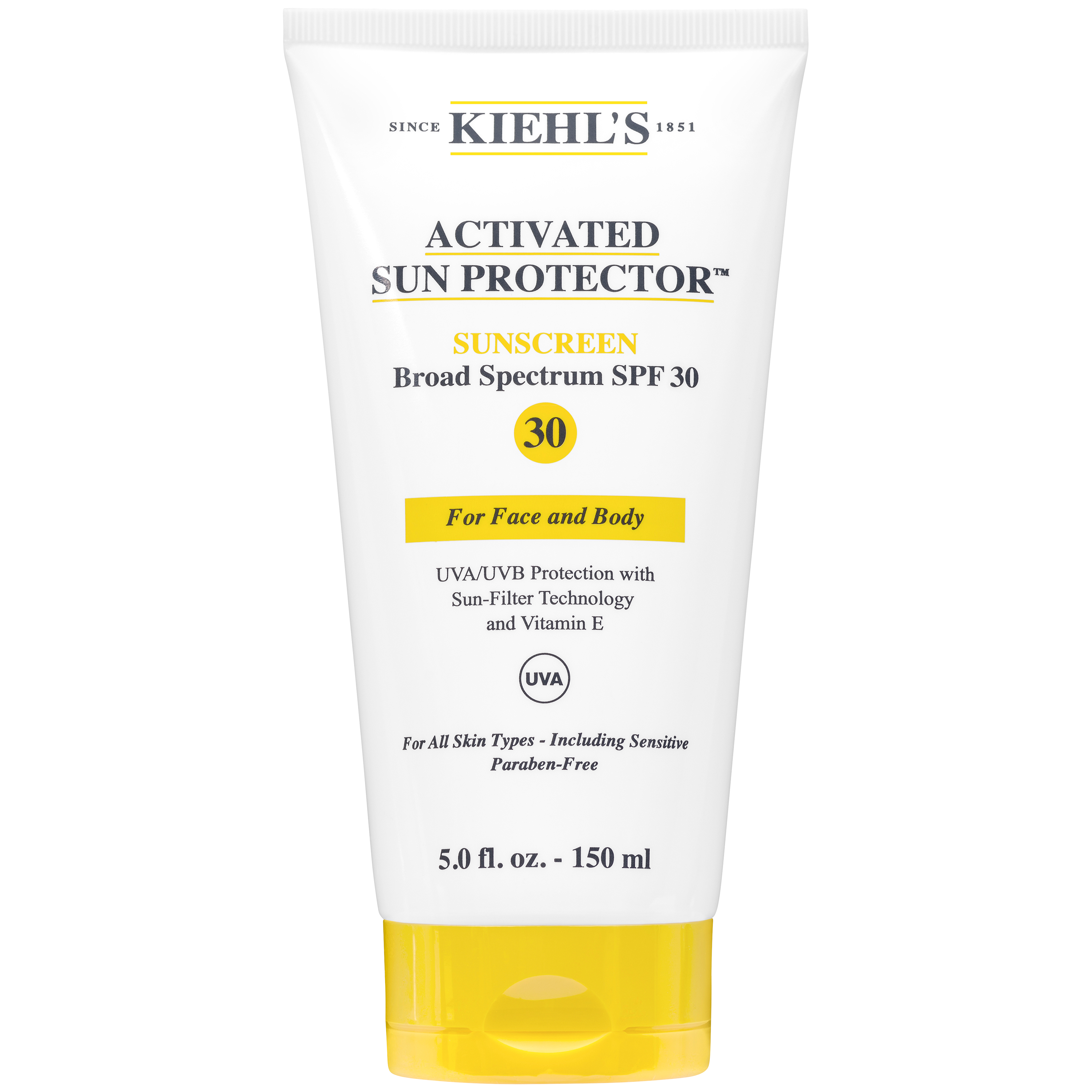 Kiehl's Activated Sun Protector Sunscreen For Face and Body SPF 30, 150ml