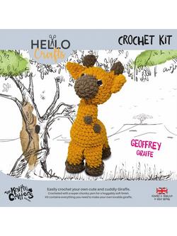 Knitty Critters Geoffrey Giraffe Crochet Kit, 