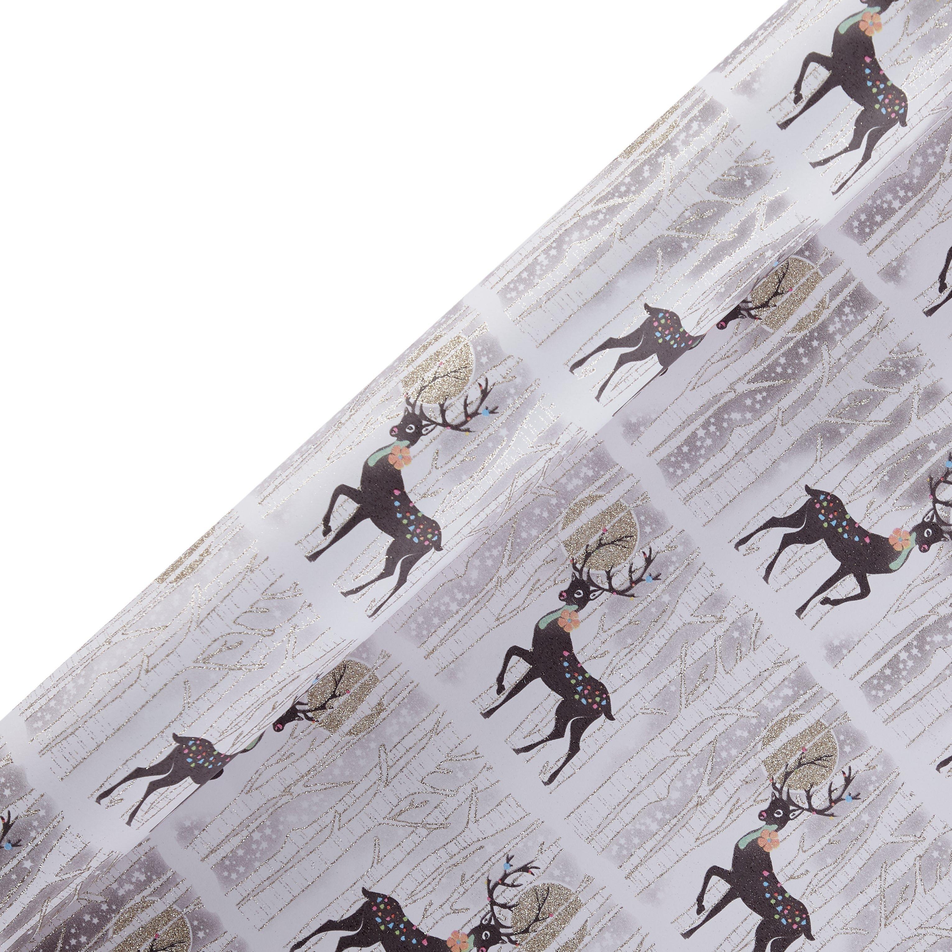 Five Dollar Shake Reindeer Gift Wrap, 2m