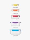 Joseph Joseph Nest Lock Airtight Storage Containers, Set of 5, Assorted