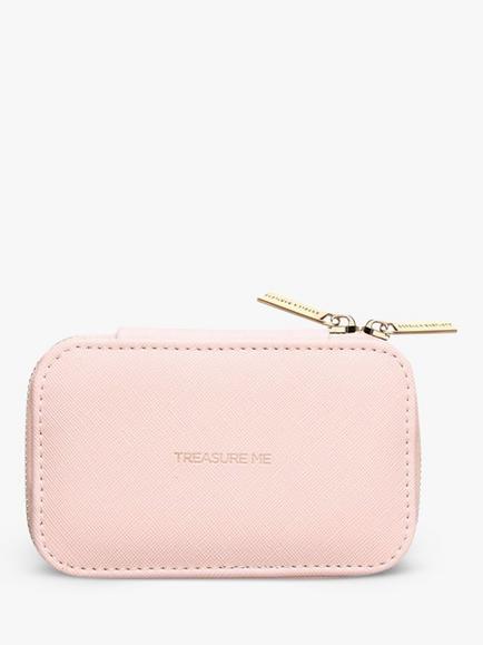 Estella Bartlett Treasure Me Zipped Jewellery Box, Blush - view 2, Blush