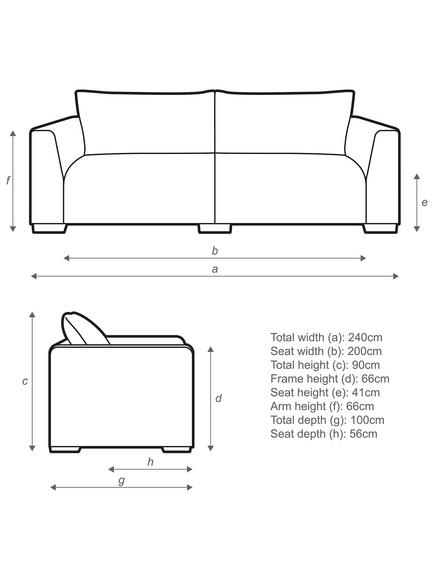 John Lewis Tokyo Grand 4 Seater Sofa - view 2, 