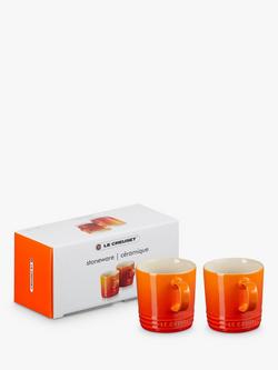 Le Creuset Stoneware Mugs, 350ml, Set of 2, Volcanic