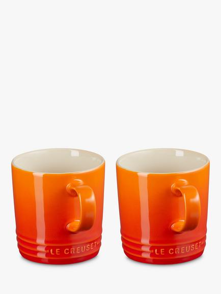 Le Creuset Stoneware Mugs, 350ml, Set of 2 - view 2, Volcanic