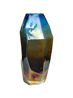 pols potten Graphic Luster Vase, Medium, H30cm, Metallics, Metallics