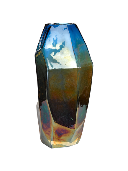 pols potten Graphic Luster Vase, Medium, H30cm, Metallics, Metallics