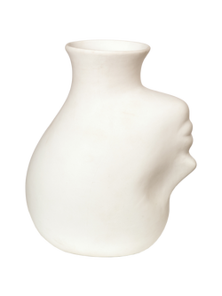 pols potten Upside Down Head Vase, H25cm, White, White
