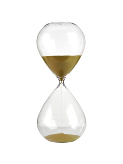 pols potten Hourglass Ball Sandglass, Large, Gold, Gold