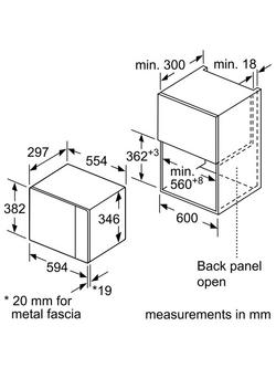 Neff N50 Built-In Microwave, HLAWD23N0B, HLAWD23G0B - view 2, Black