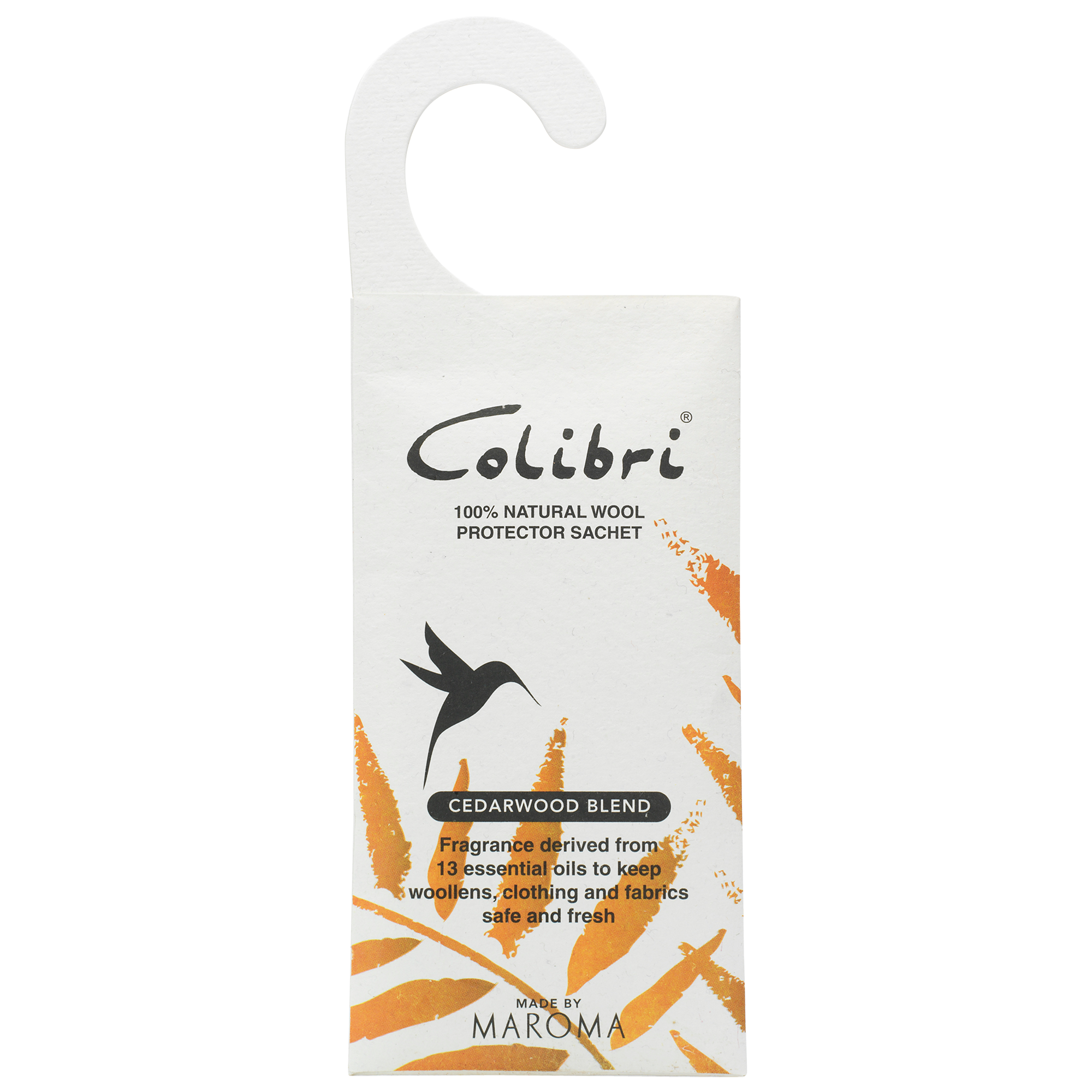 Colibri Anti-Moth Hanging Sachet, Cedarwood Blend