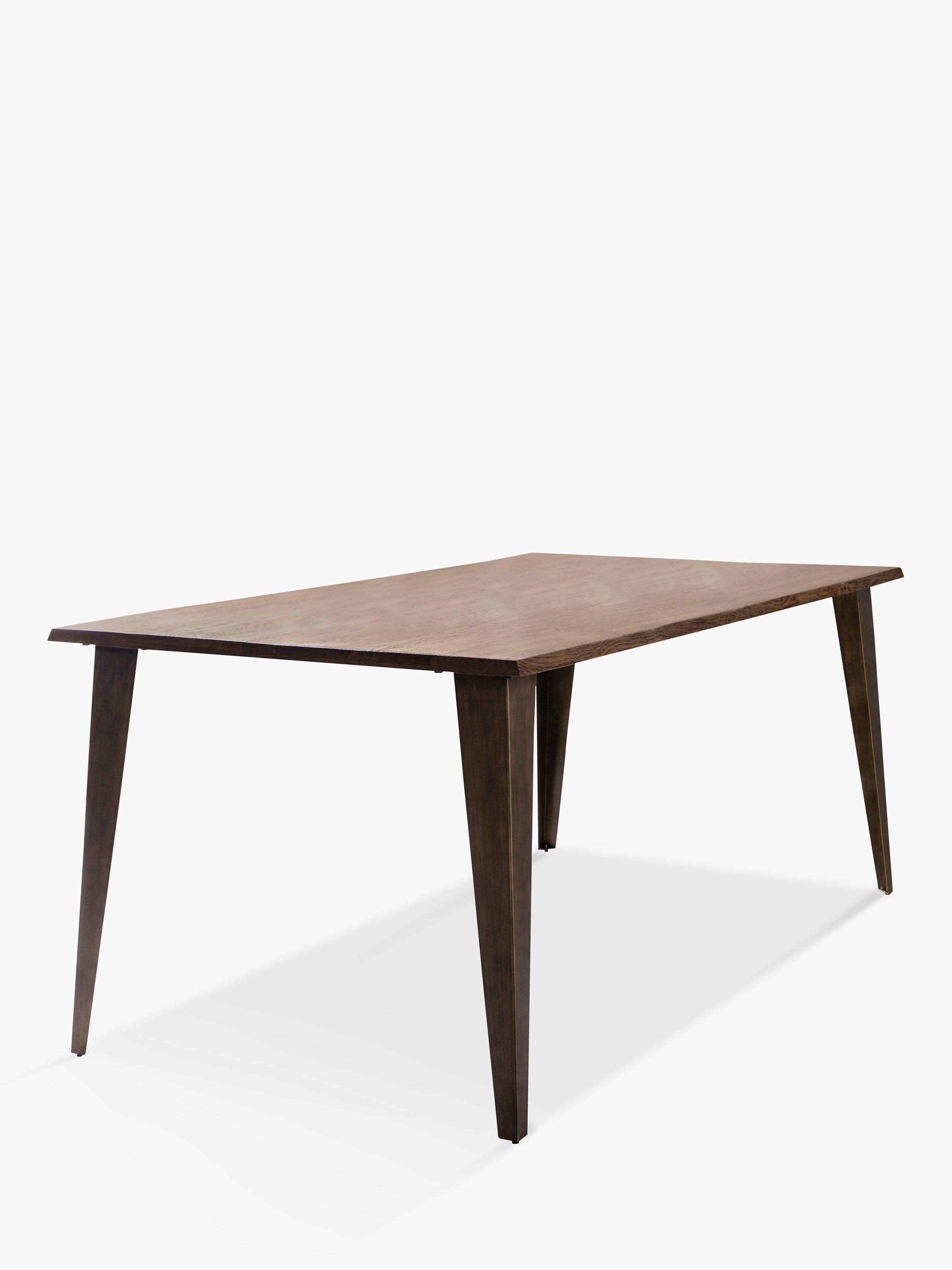 Hudson Living Foundry 6 Seater Dining Table, Smoked Oak