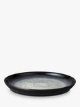 Denby Halo Coupe Dinner Plate, 26cm, Black/Multi