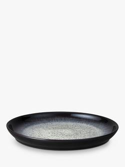 Denby Halo Coupe Dinner Plate, 26cm, Black/Multi - view 2, Black/Multi
