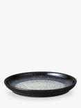 Denby Halo Stoneware Small Coupe Plate, 17cm, Black/Multi