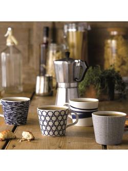 Royal Doulton Pacific Porcelain Small Mugs, 260ml, Assorted, Set of 6, Blue - view 2, Blue