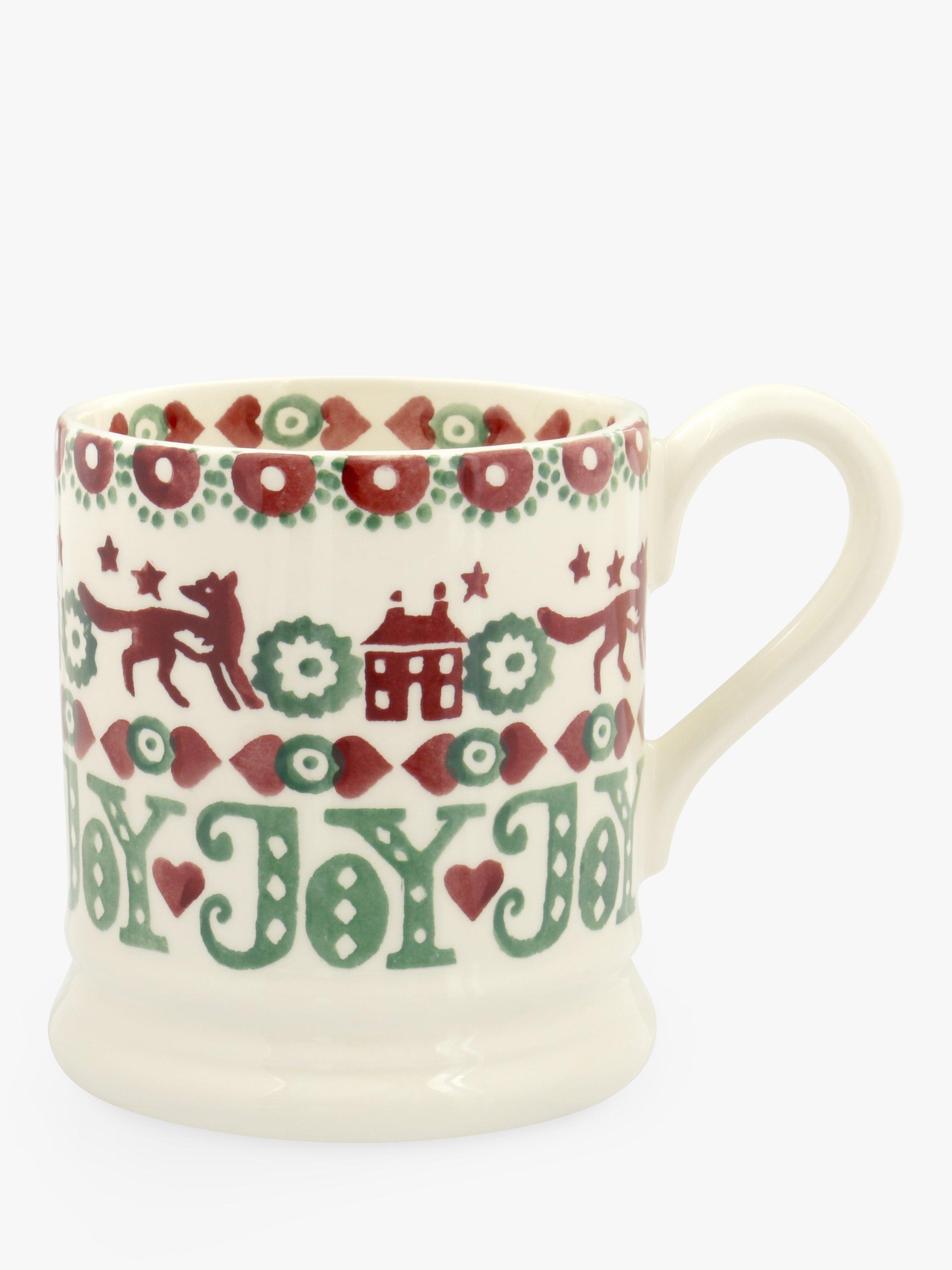 Emma Bridgewater Christmas Joy Half Pint Mug, Multi, 284ml