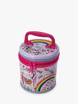 Rachel Ellen Princess and Unicorn Zip Tin, 