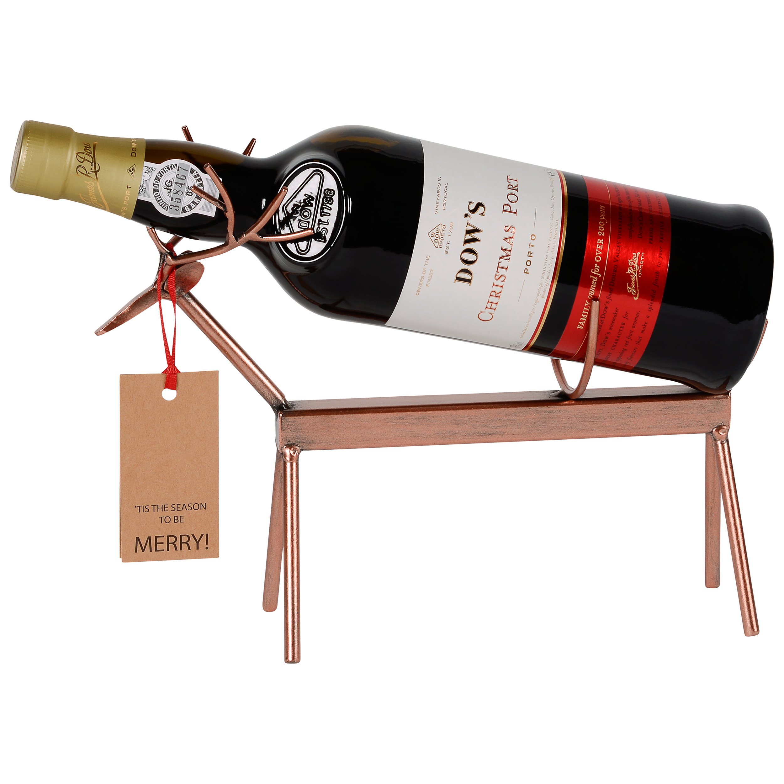 Dow's Christmas Port with Reindeer Stand, 75cl