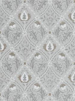 Morris & Co. Pure Trellis Wallpaper, Lightish Grey