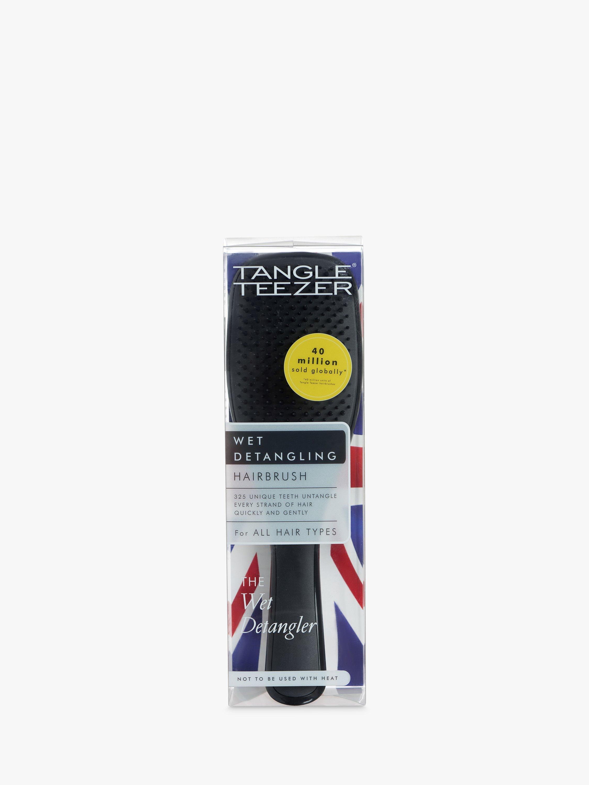 Product image 4 of 6, which shows Tangle Teezer Wet Detangler Hair Brush, Liquorice Black