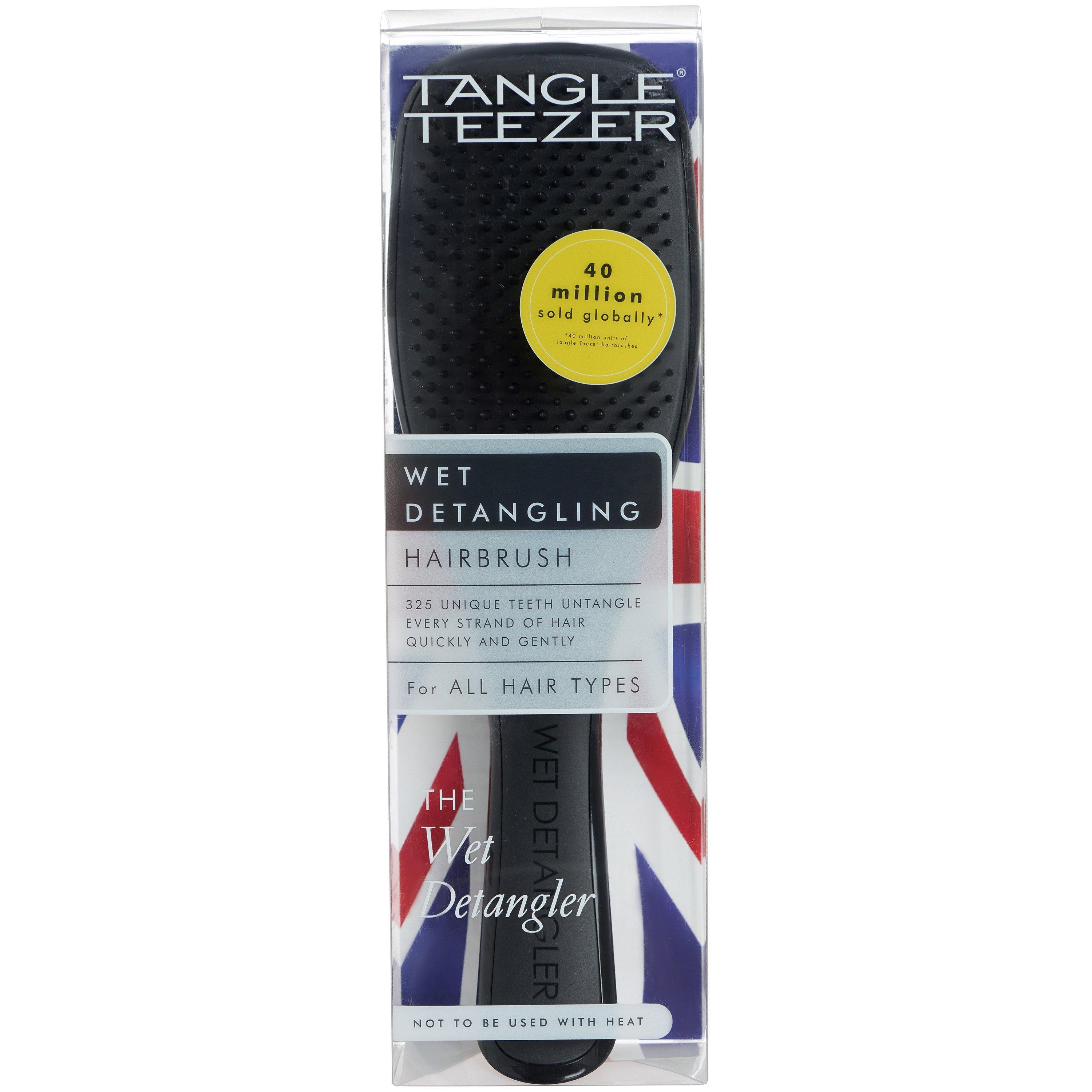 Product image 6 of 6, which shows Tangle Teezer Wet Detangler Hair Brush, Liquorice Black