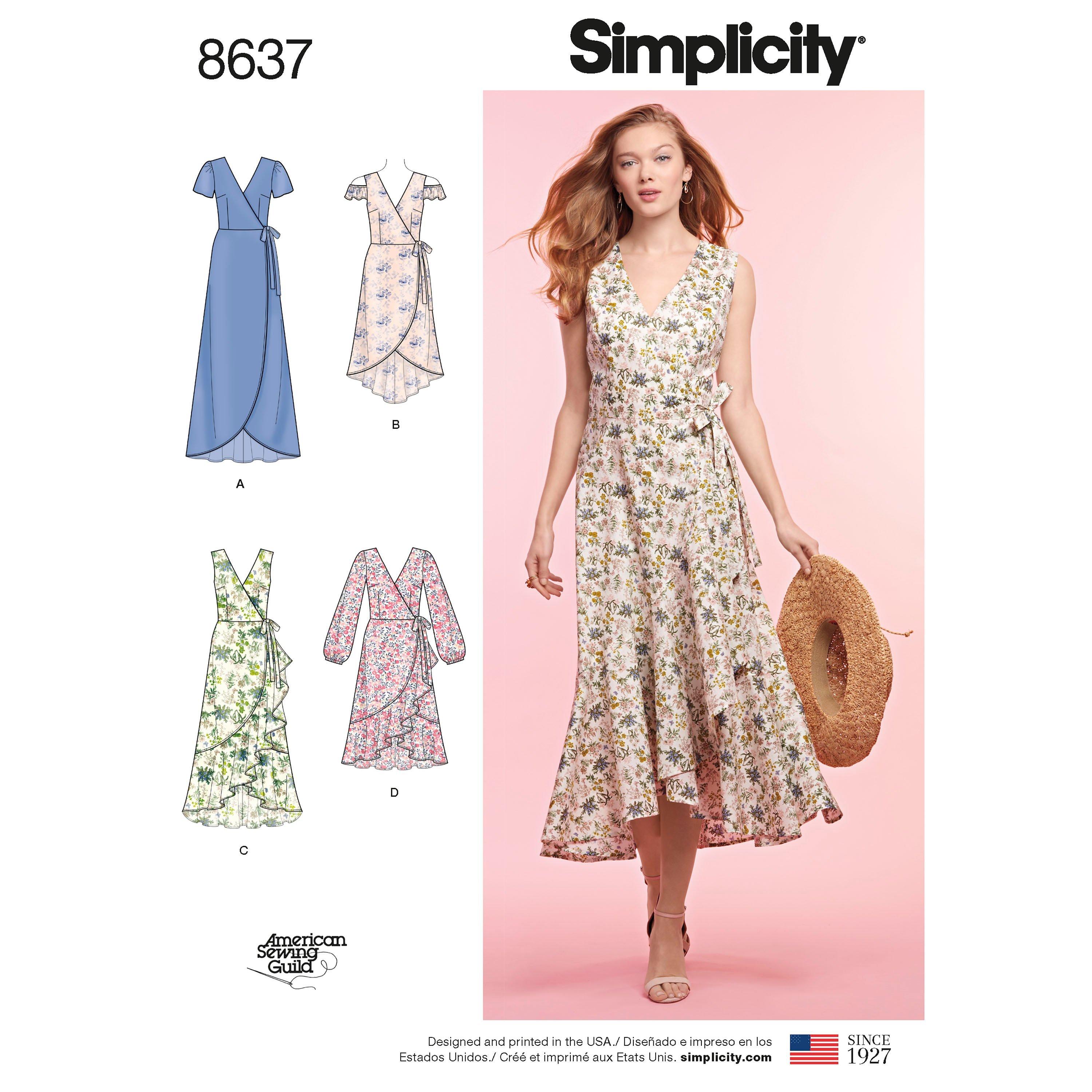 Simplicity Women's Dress Sewing Pattern, 8637