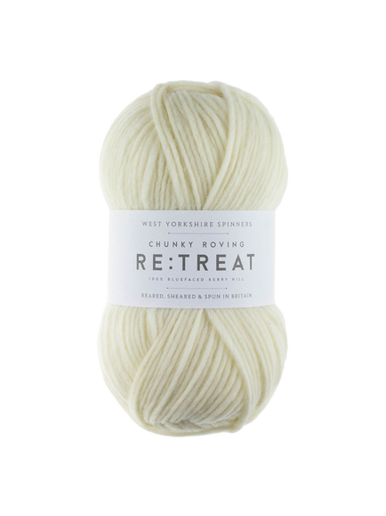 West Yorkshire Spinners Re:Treat Chunky Roving Yarn, 100g, Pure