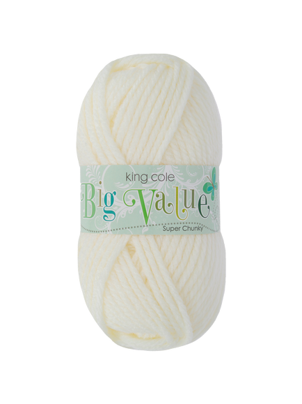 King Cole Big Value Super Chunky Yarn, 100g, Champagne