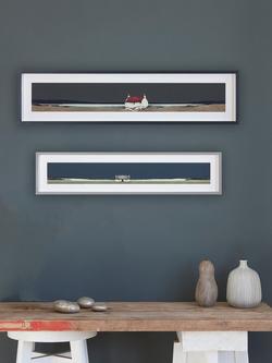 John Lewis Ron Lawson 'South Uist Blue Sky Framed Print & Mount, 24 x 108cm - view 2, Multi