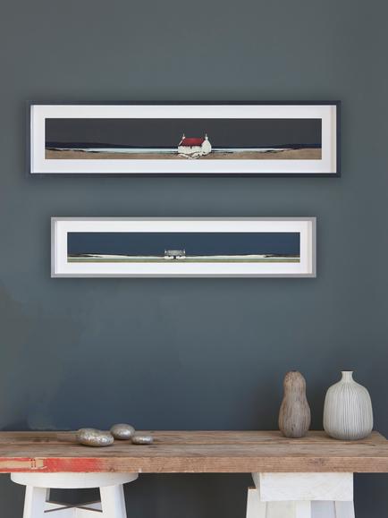 John Lewis Ron Lawson 'South Uist Blue Sky Framed Print & Mount, 24 x 108cm - view 2, Multi