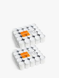 John Lewis ANYDAY Tealights, White, Pack of 100 x 2, 
