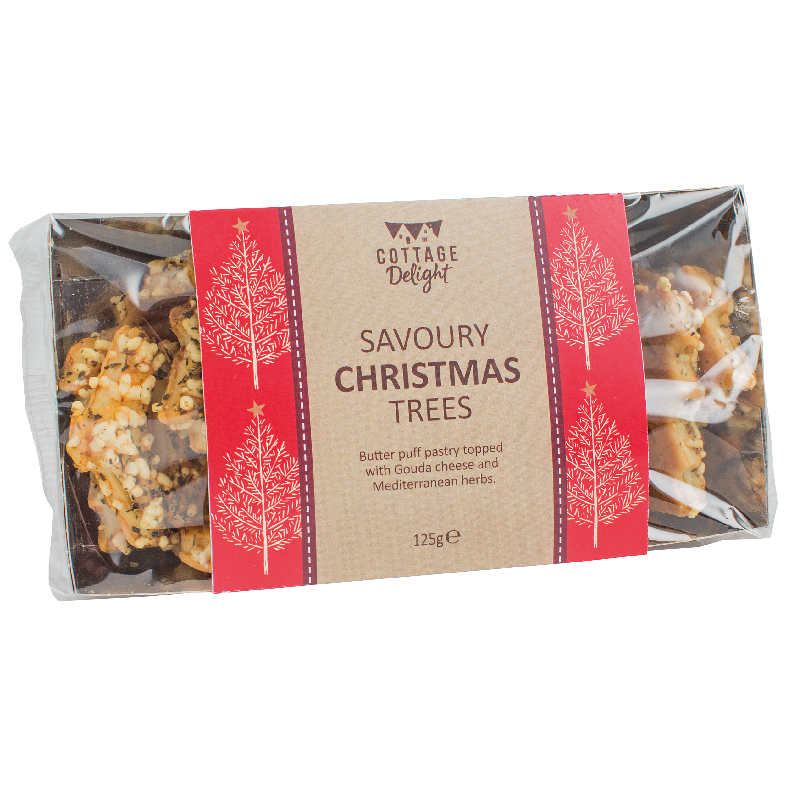 Cottage Delight Savoury Christmas Trees, 125g