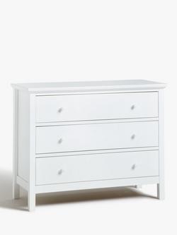 John Lewis Wilton 3 Drawer Chest, White