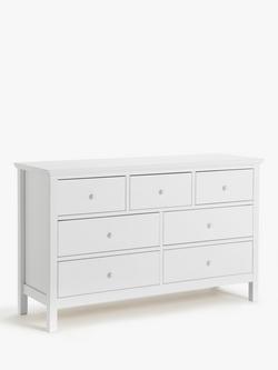John Lewis Wilton 7 Drawer Chest, White