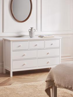 John Lewis Wilton 7 Drawer Chest - view 2, White