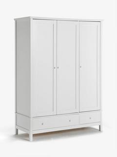 John Lewis ANYDAY Wilton 3 Door Wardrobe, White