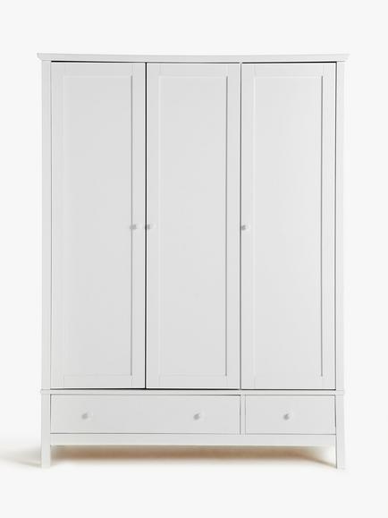 John Lewis Wilton 3 Door Wardrobe - view 2, White