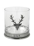 English Pewter Company Single Stag Head Tumbler, Crystal, 13.5oz