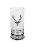 English Pewter Company Single Stag Highball Spirit Glass, Crystal, 12oz