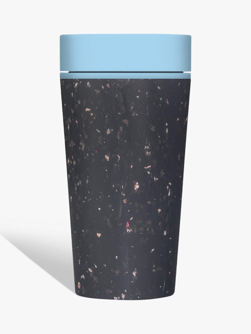 ashortwalk rCup Recyclable Reusable Leak-Proof Cup, 340ml, Black/Teal