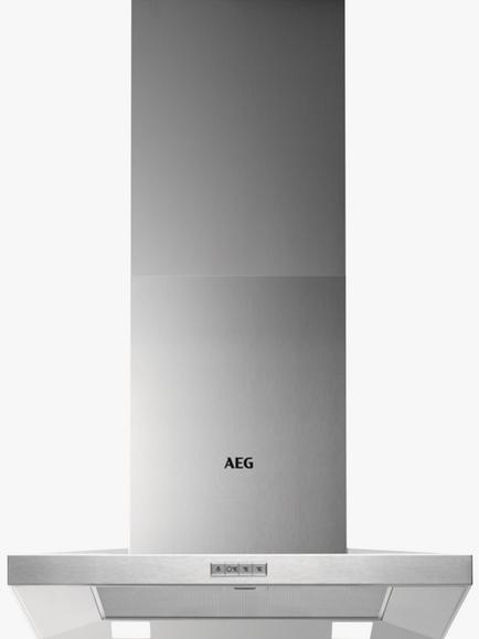 AEG DKB4650M Chimney Cooker Hood, Stainless Steel, Stainless Steel