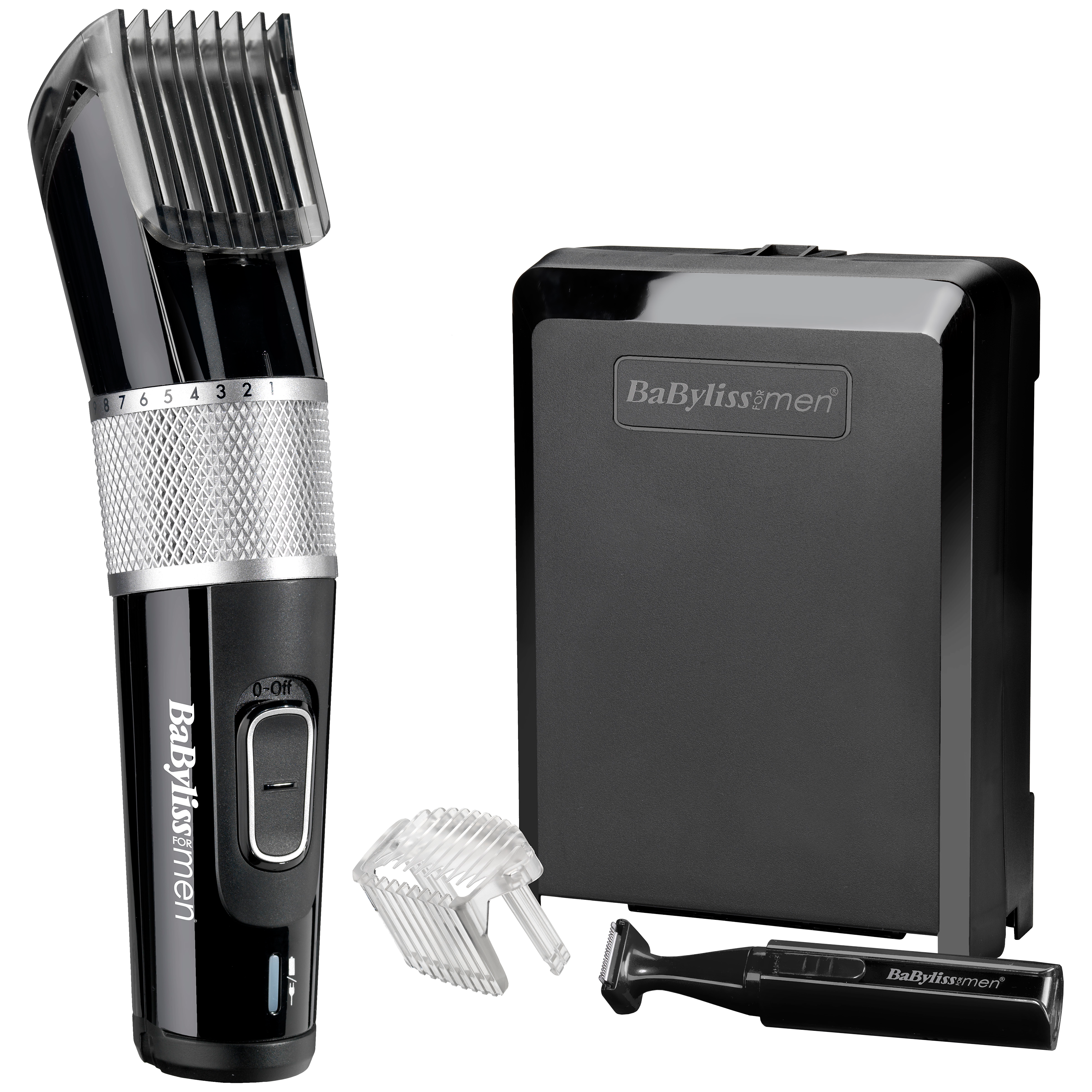 BaByliss For Men 7468U Carbon Steel Clipper, Black / Silver