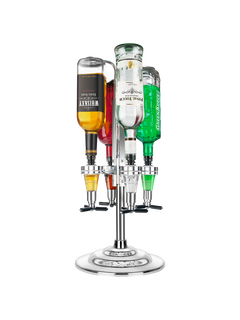 Final Touch LED Bar Caddy 4 Bottle Spirit Dispenser