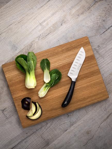 Robert Welch Oak Wood Chopping Board, 30cm - view 2, Oak Wood